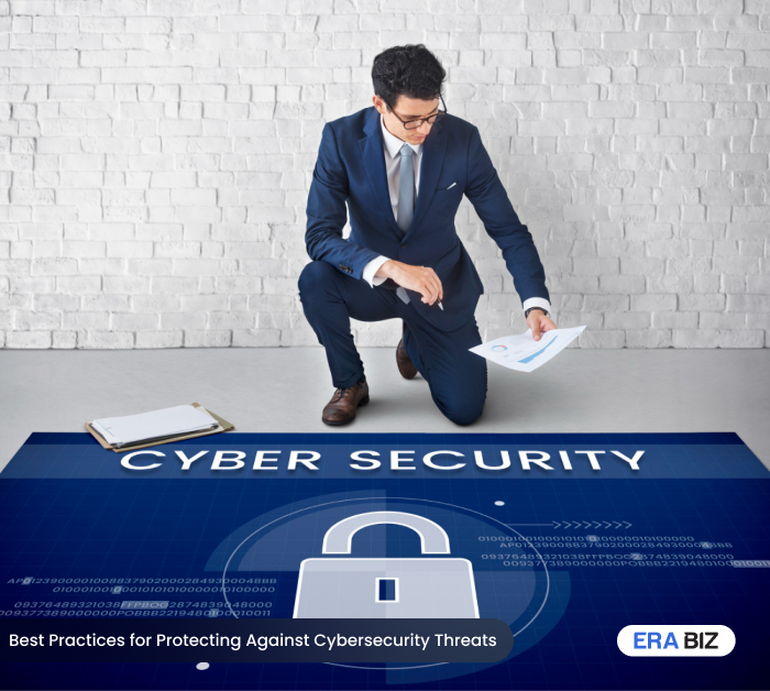 Man going through cybersecurity checklist, Best practices for protection against cyberattacks, cyber crime protection practices, Era Biz Solutions