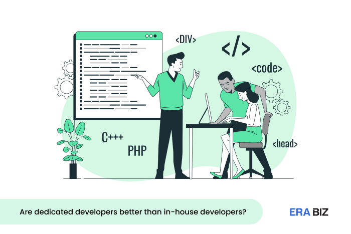 Team discussions, dedicated developers vs in house developers, Which is better, era biz solutions